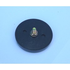 ODRAZOVÉ SKLO ORANŽOVÉ - SE ŠROUBEM  (PRŮMĚR 60MM) - ČERNÝ LEM